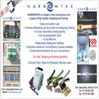 Narrowtex is a fully integrated company with processes such as warping, weaving, knitting, dyeing, finishing, make-up and packaging