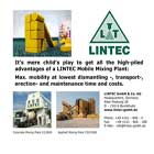 LINTEC doub- le screen technology and the worlds first asphalt mixing plant in 100% ISO sea containers.